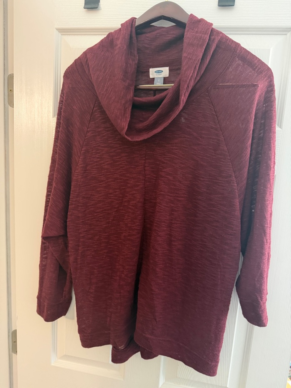 Old Navy Burgundy Cowl Neck Sweater